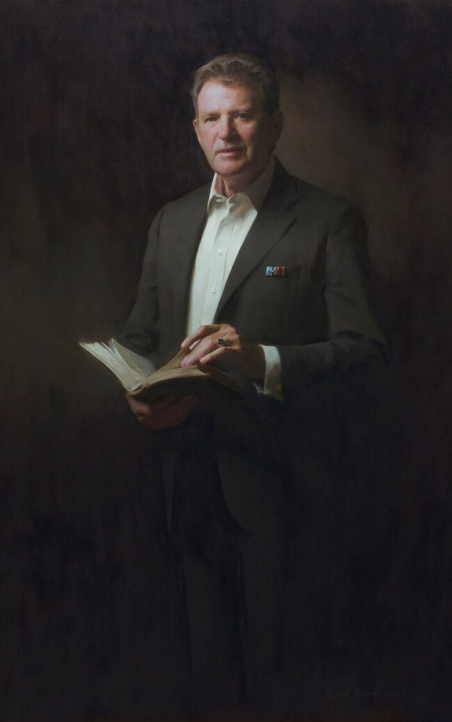 Eberhard Sasse, oil on canvas, 60 x 37 in.