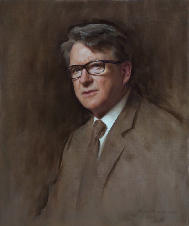 Lord Mandelson, oil on canvas, 24 x 20 in.