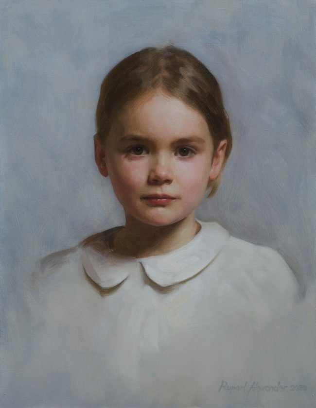 Poppy, oil on canvas, 18 x 14 in