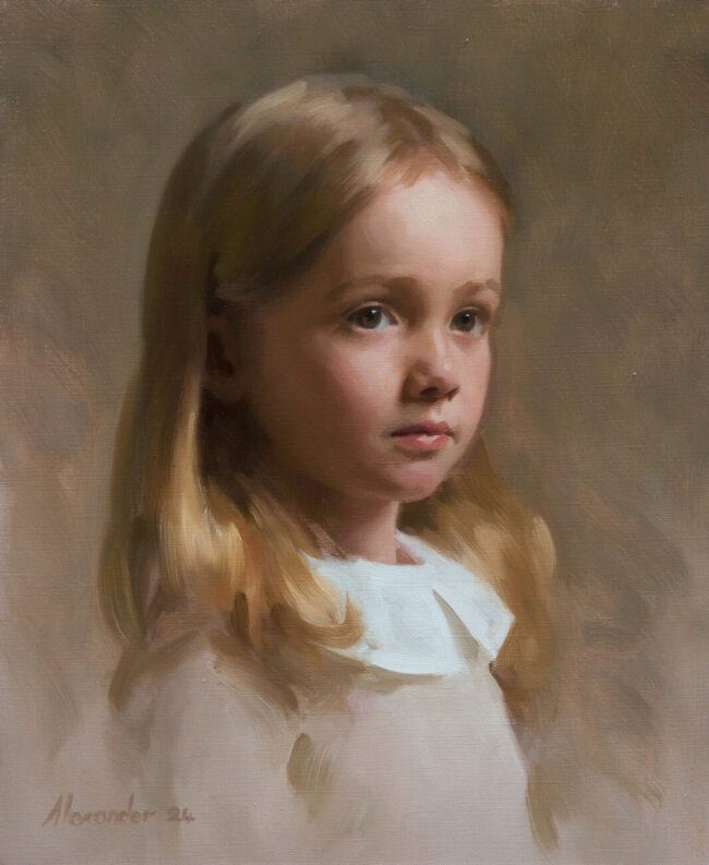 Willow, oil on canvas, 12 x 10 in.