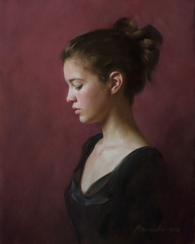 Naomi Alexander, oil on canvas, 14 x 10 in.
